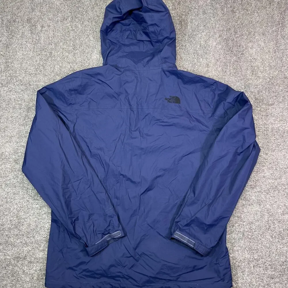 The North Face Jacket Mens Large Blue Hooded Windbreaker Lightweight Hiking